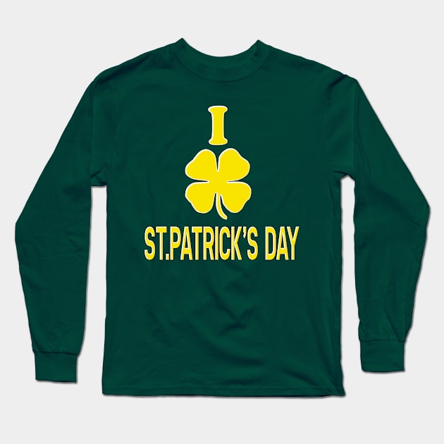 I shamrock St.Patrick's Day Long Sleeve T-Shirt by Eric03091978